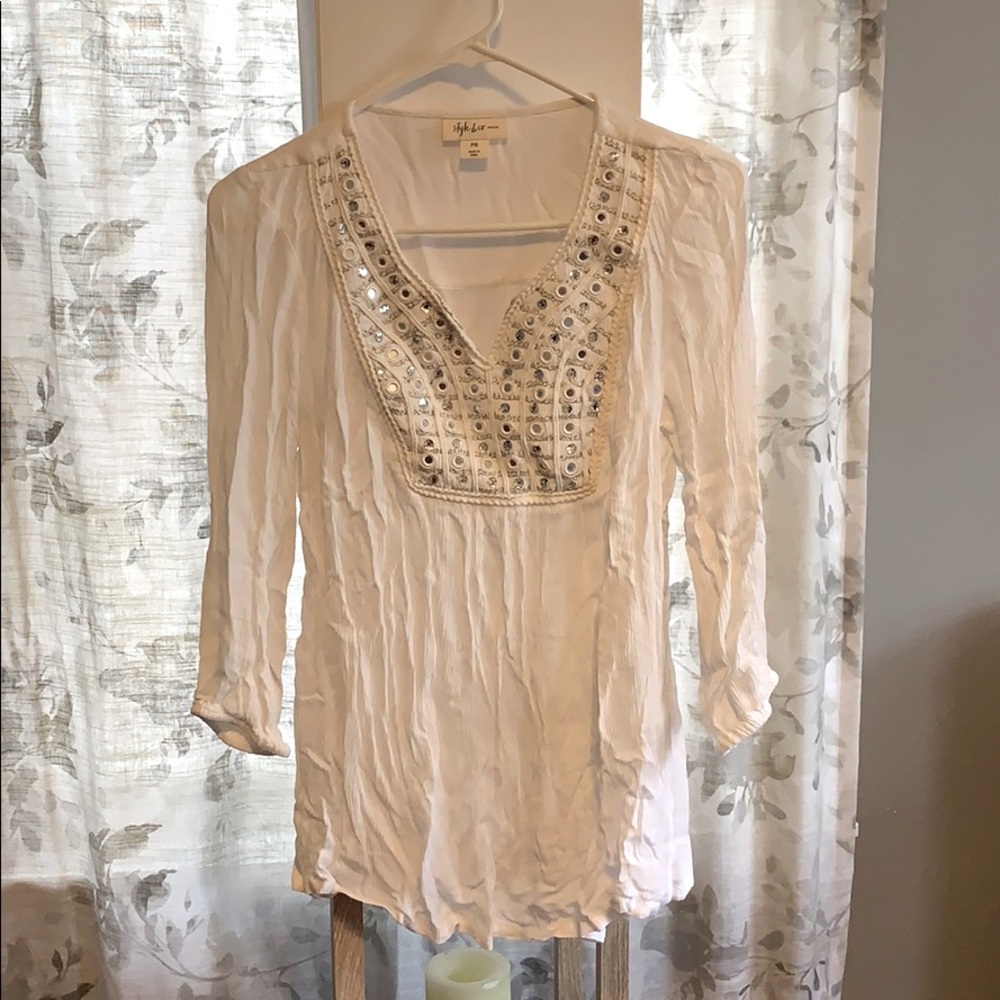 White Bathing Suit Coverup